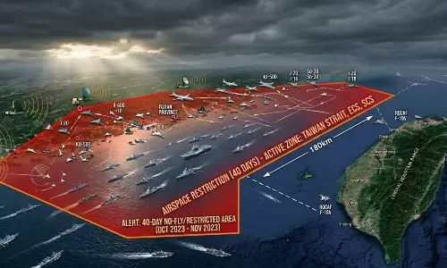 China Vs Taiwan: చైనా తన గగనతలాన్ని 40 రోజులపాటు మూసివేస్తున్నట్టు ప్రకటించడం China Vs Taiwan: చైనా తన గగనతలాన్ని 40 రోజులపాటు మూసివేస్తున్నట్టు ప్రకటించడం