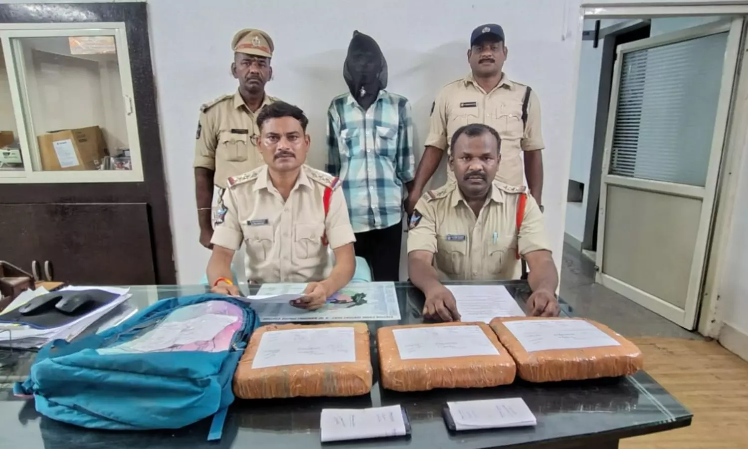 Kanchili Railway Station Ganja Seizure