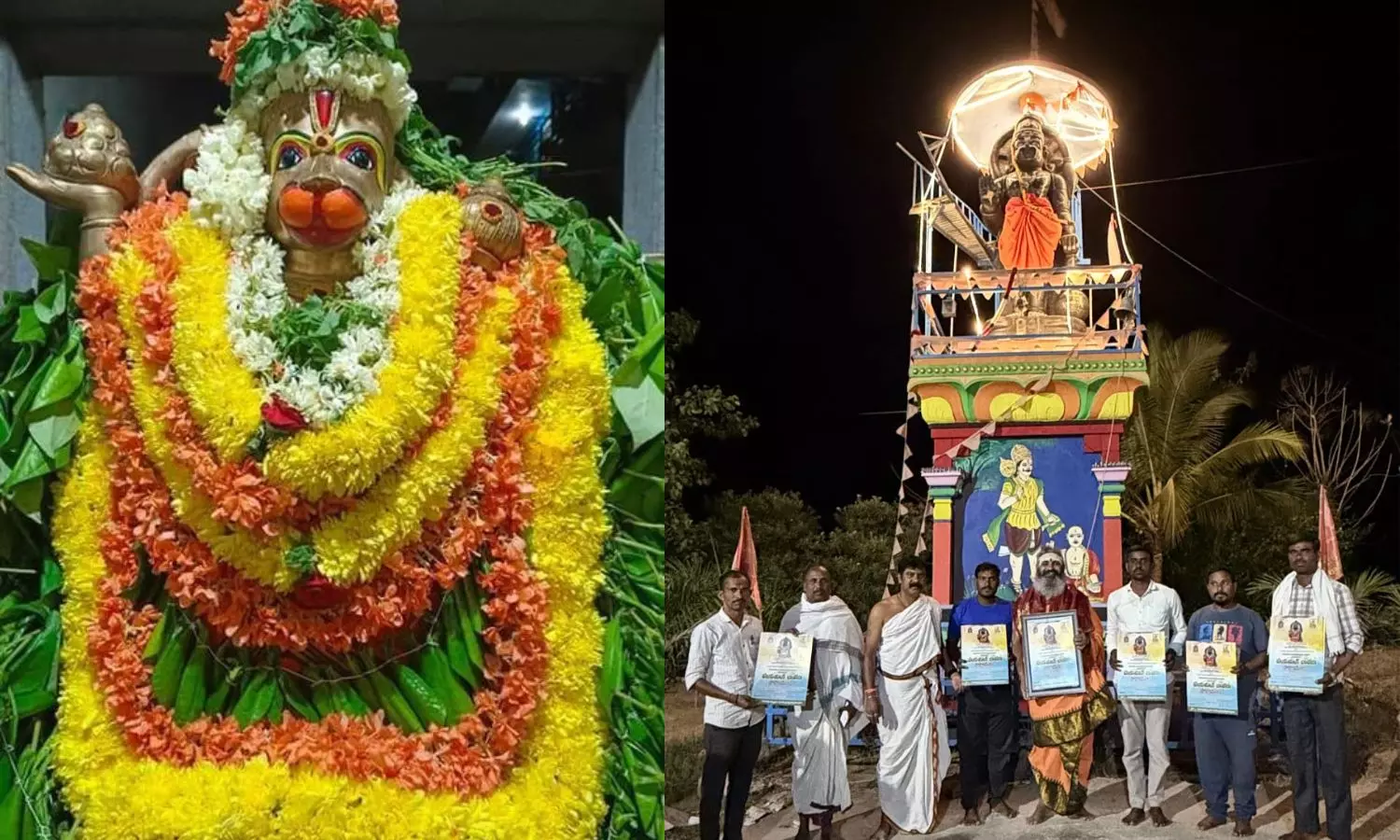 Hanuman Chalisa Parayanam at Anjanadri Temple in Nizamsagar