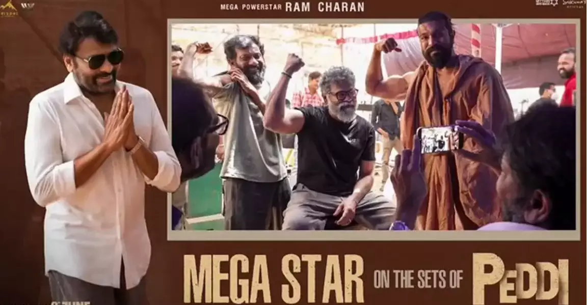 చరణ్ పెద్ది షూటింగ్‌కు చిరంజీవి, సుకుమార్.. వైరల్ అవుతున్న వీడియో