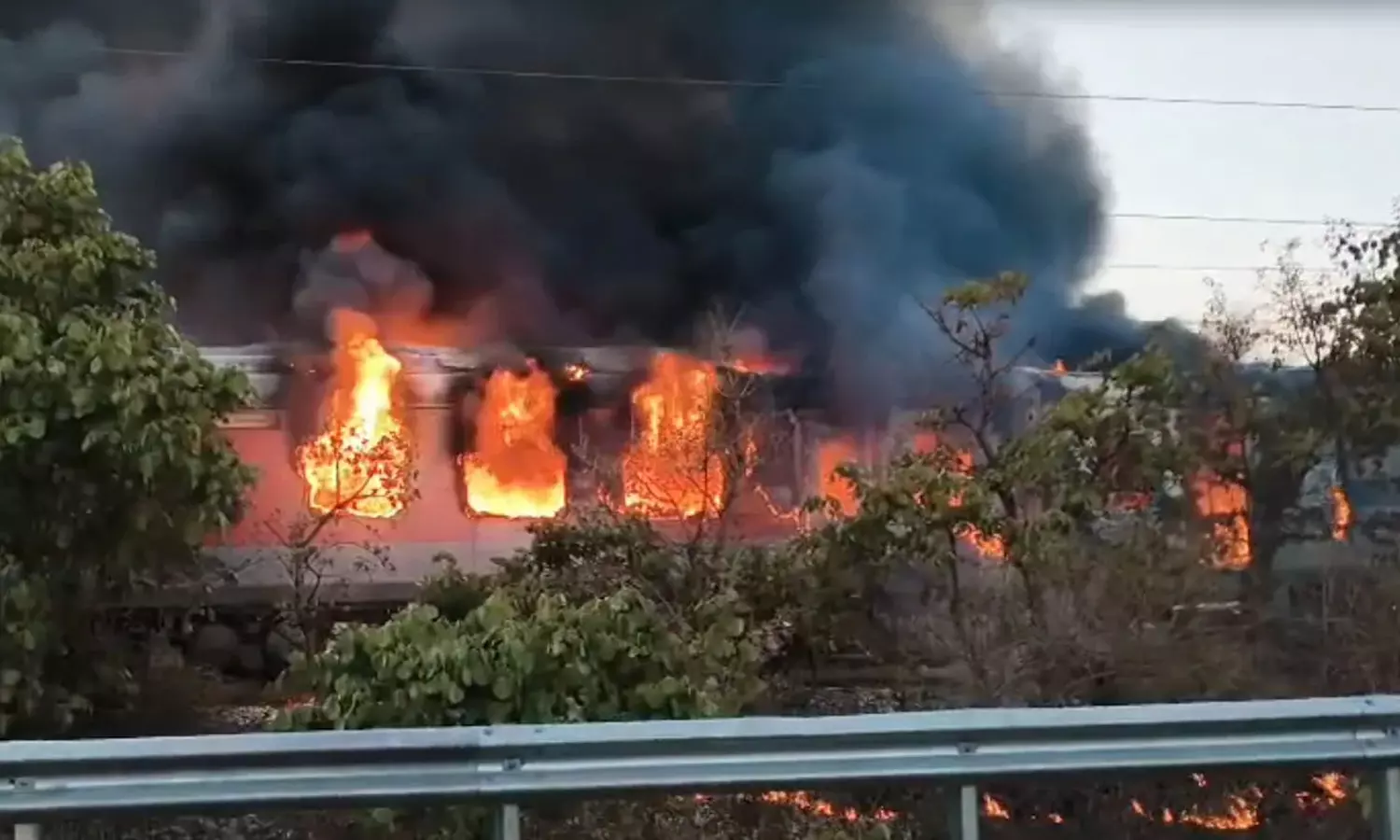 Train fire Accident