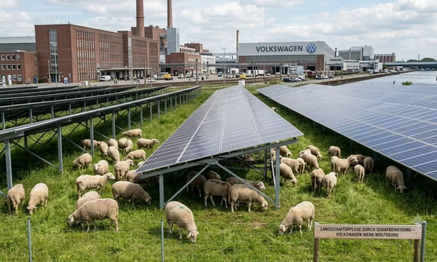 Volkswagen Sheep Solar Farm Volkswagen Sheep Solar Farm