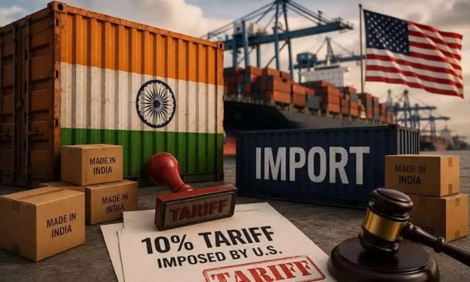 US Imposes 10% Tariff on Indian Goods Over Forced Labour US Imposes 10% Tariff on Indian Goods Over Forced Labour