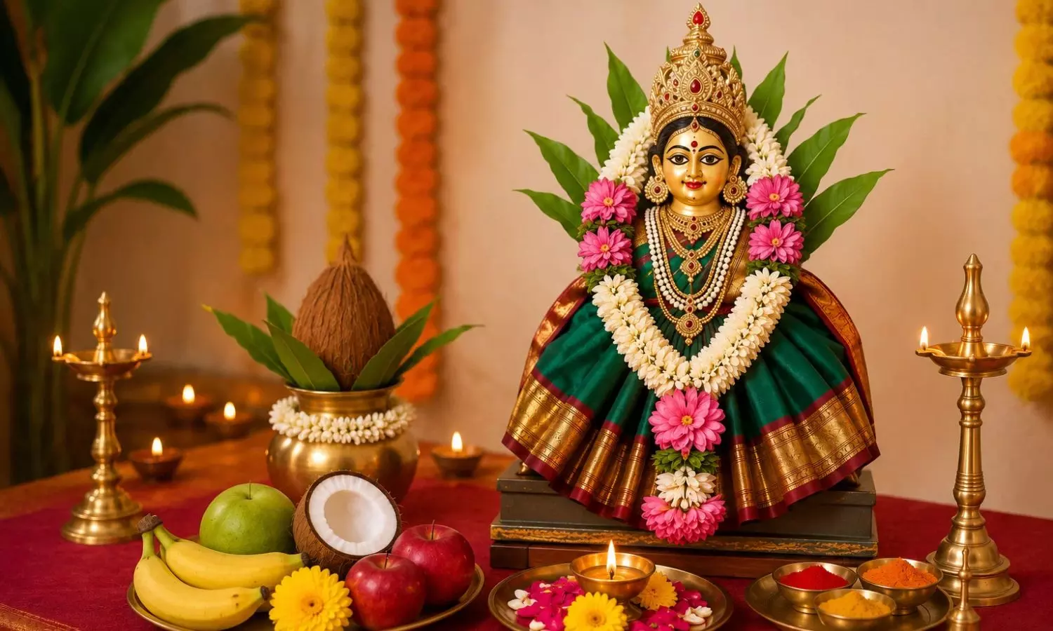 Varalakshmi Vratam: వరలక్ష్మీ పూజా రహస్యం... కష్టాలతో పాటు ఈ సమస్యలకు అమ్మవారి పరిష్కారం Varalakshmi Vratam: వరలక్ష్మీ పూజా రహస్యం... కష్టాలతో పాటు ఈ సమస్యలకు అమ్మవారి పరిష్కారం
