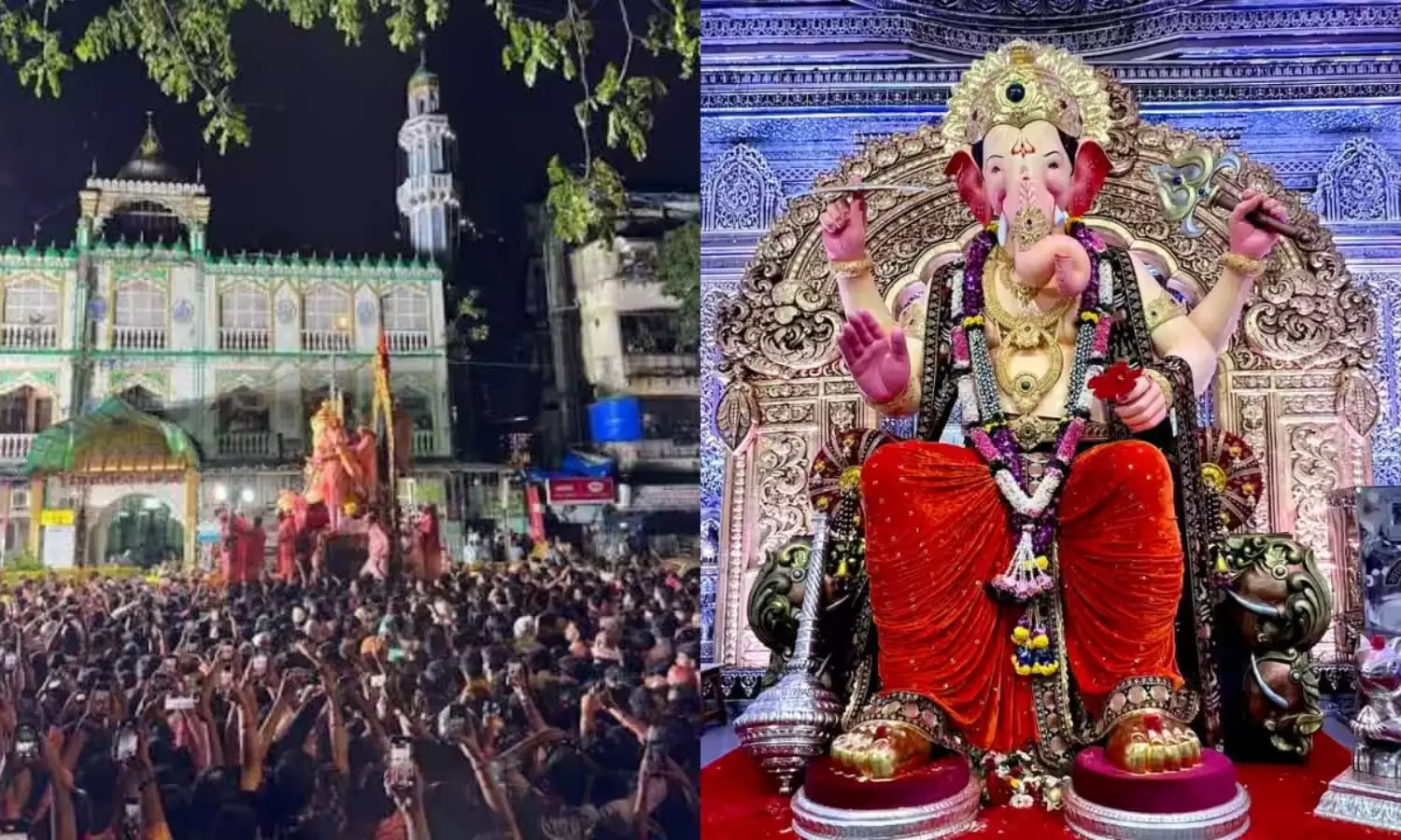Lalbaugcha Raja: గణపతి నిమజ్జనంలో వినూత్న సంప్రదాయం...ఆ మసీదు వద్ద గణపతి ఎందుకు ఆగుతాడో తెలుసా?