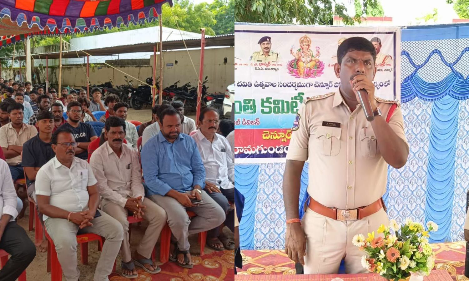 Chennur: చెన్నూరులో వినాయక నిమజ్జనంపై పోలీసుల శాంత