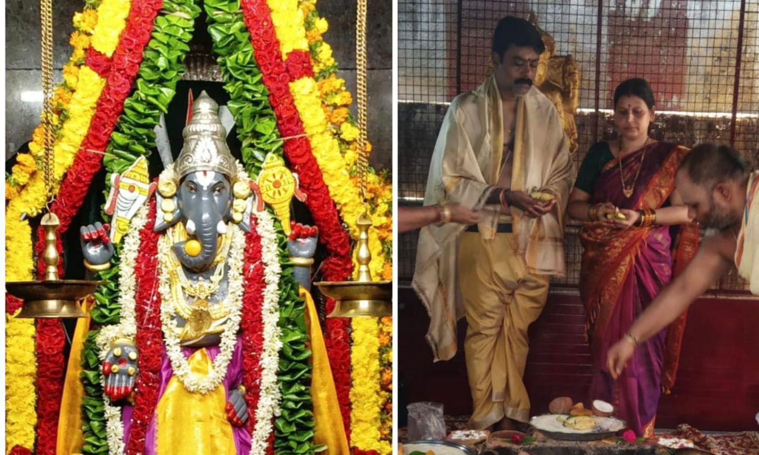 Kothagudem: బాలాజీ గణపతిగా దర్శనమిచ్చిన విజయ విఘ్న