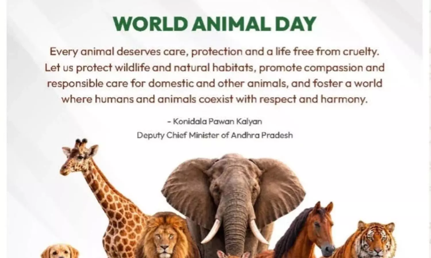 World Animal Day 2026 World Animal Day 2026