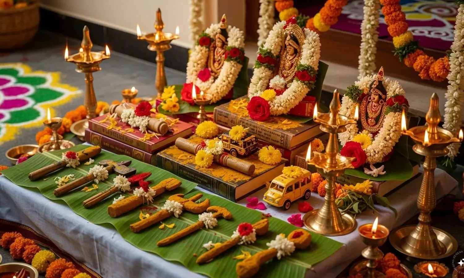 Ayudha Puja: దసరా నవరాత్రుల్లో ఆయుధపూజ...ఏడాదిపాటు విజయం మీదే Ayudha Puja: దసరా నవరాత్రుల్లో ఆయుధపూజ...ఏడాదిపాటు విజయం మీదే