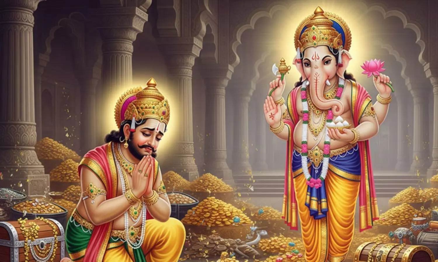 Ganesha and Kubera Story: అంతా శివోహమని పెద్దలు ఎందుకు చెబుతారో తెలుసా?...కుబేరుని గర్వం అణిచిన గణపతి కథ ఇది
